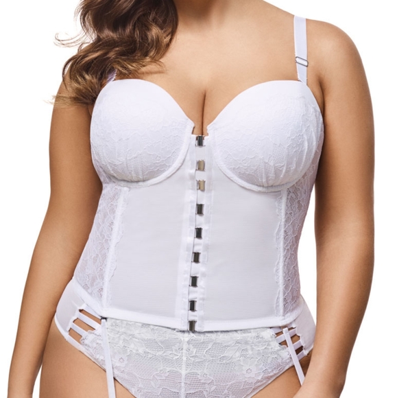 Ashley Graham Lace Underwire Corset - Picture 1 of 9